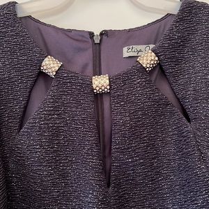 Eliza J Dark Blue Size 4 Sleeveless Dress